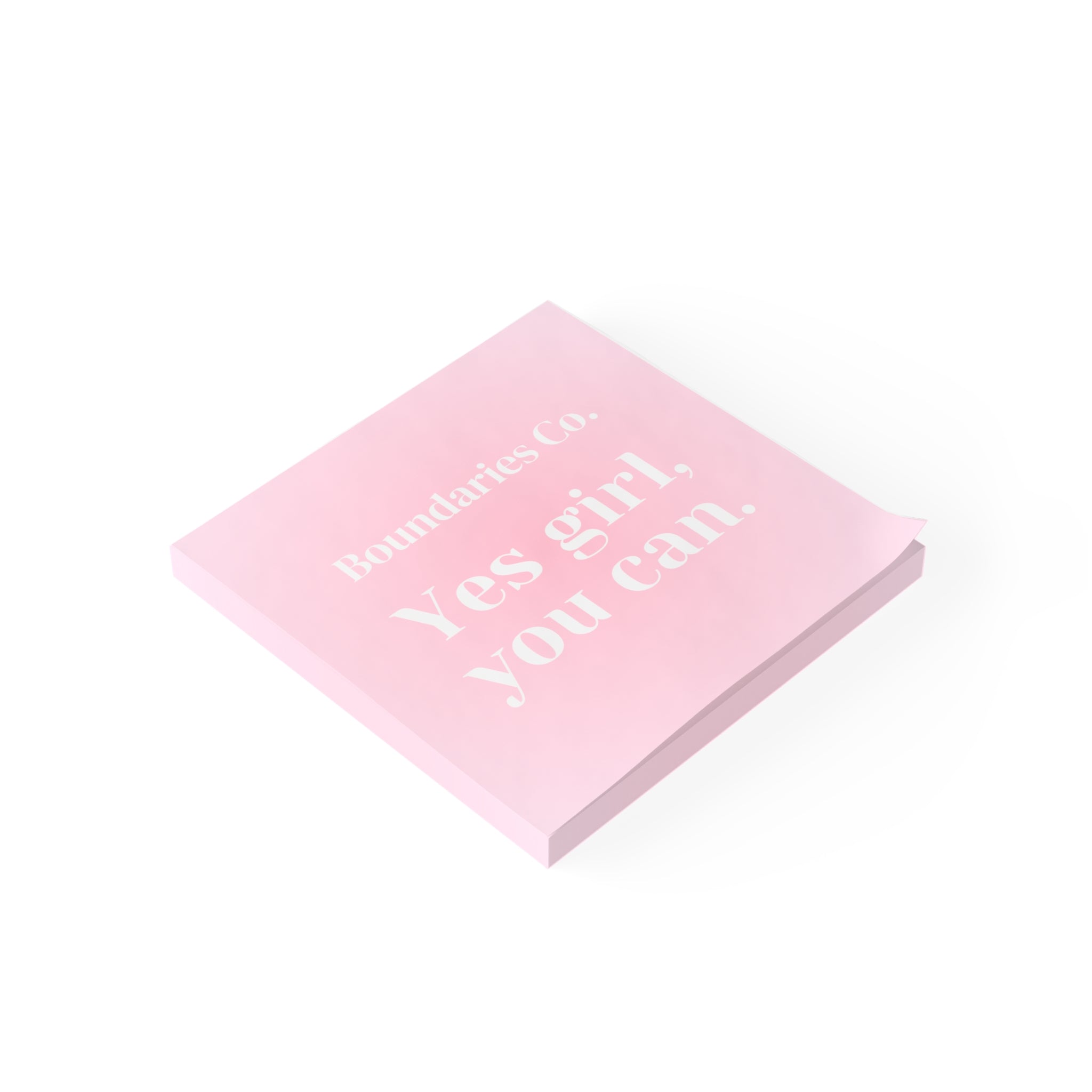 Boundaries Note Pad - Yes Girl You Can