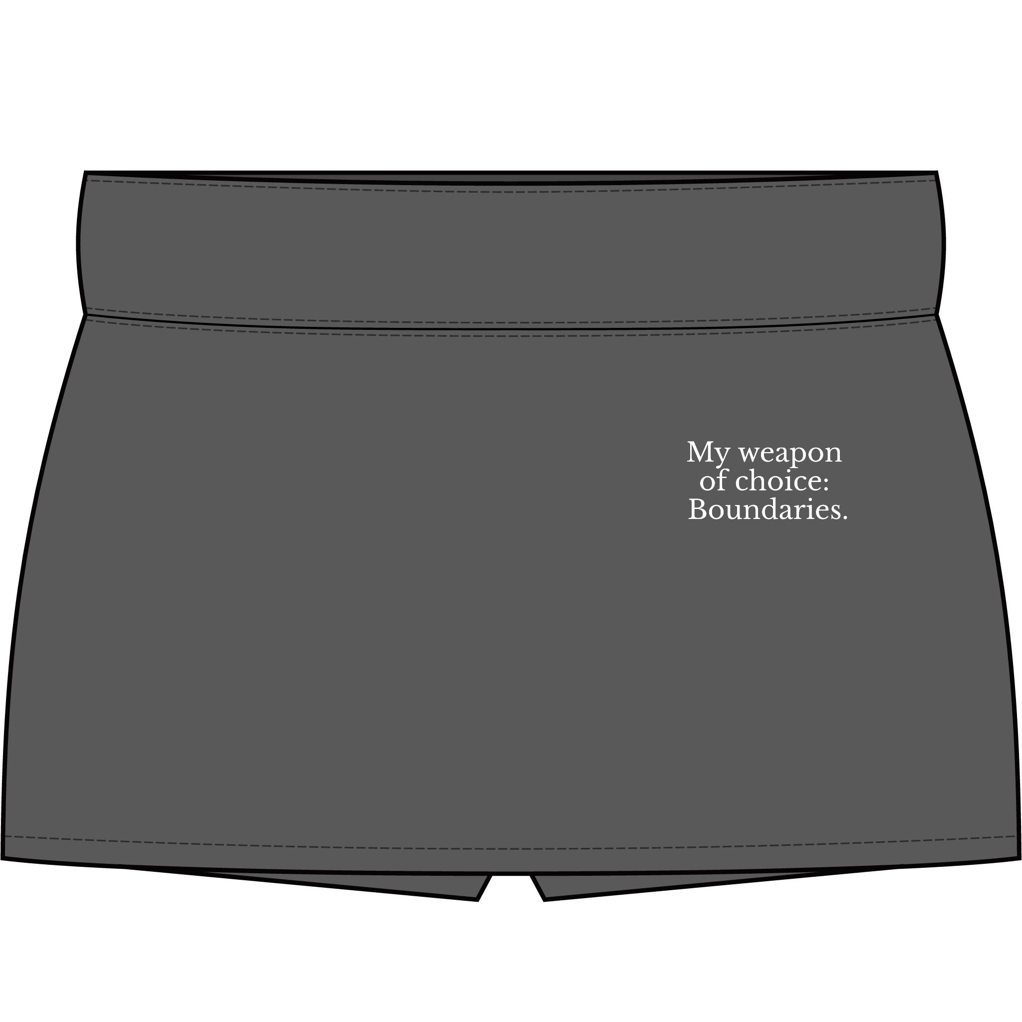 Boundaries Skort - My Weapon Of Choice