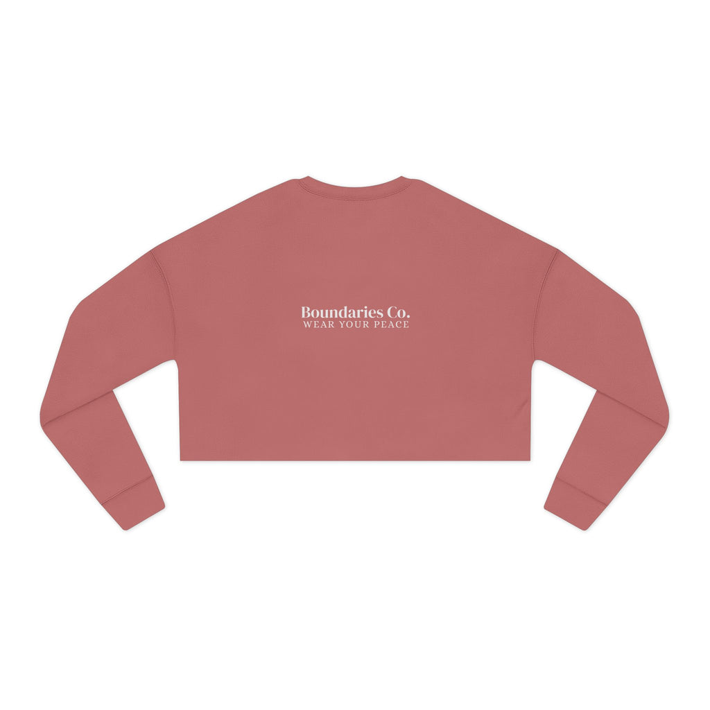 Boundaries Cropped Sweatshirt - My Weapon Of Choice
