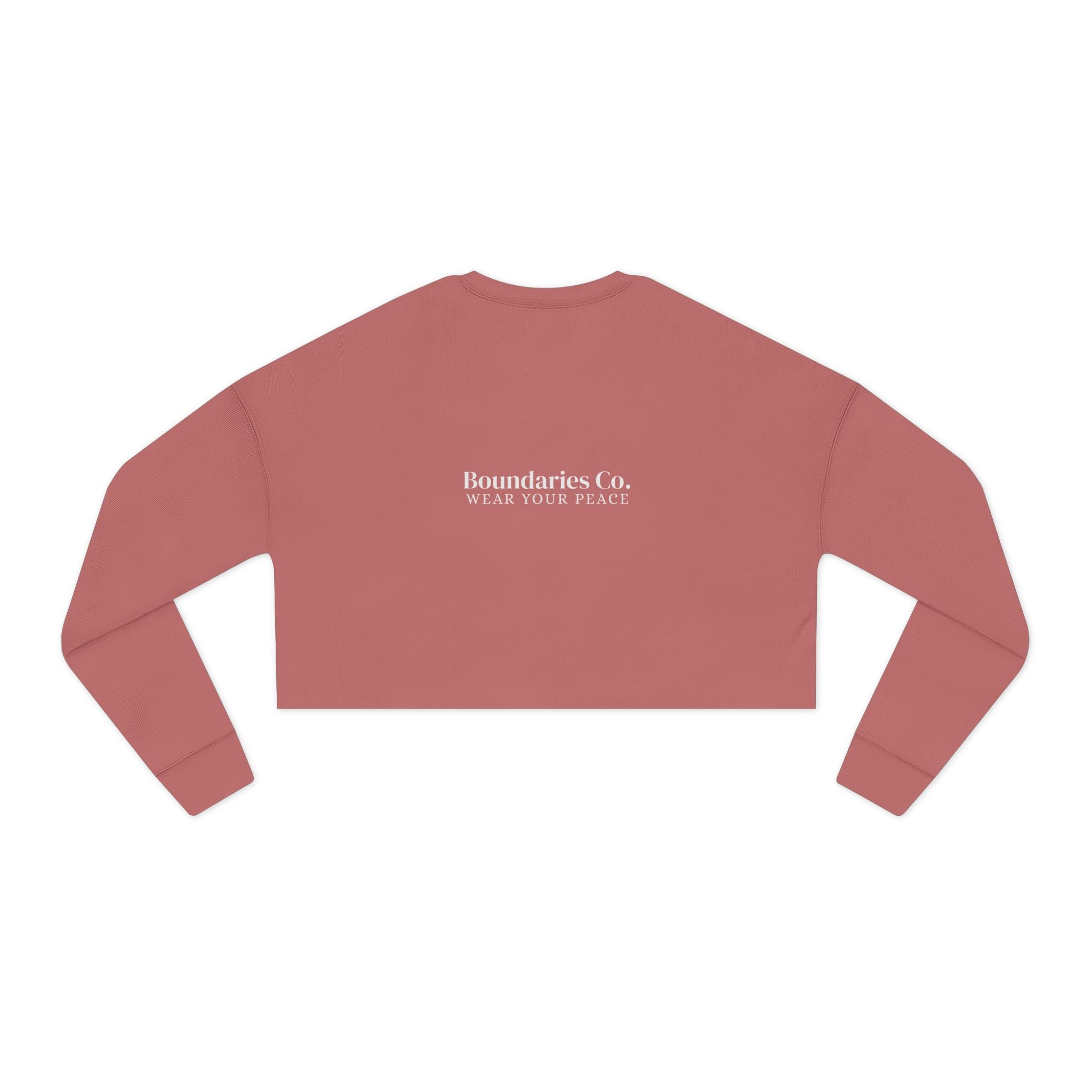Boundaries Cropped Sweatshirt - My Weapon Of Choice
