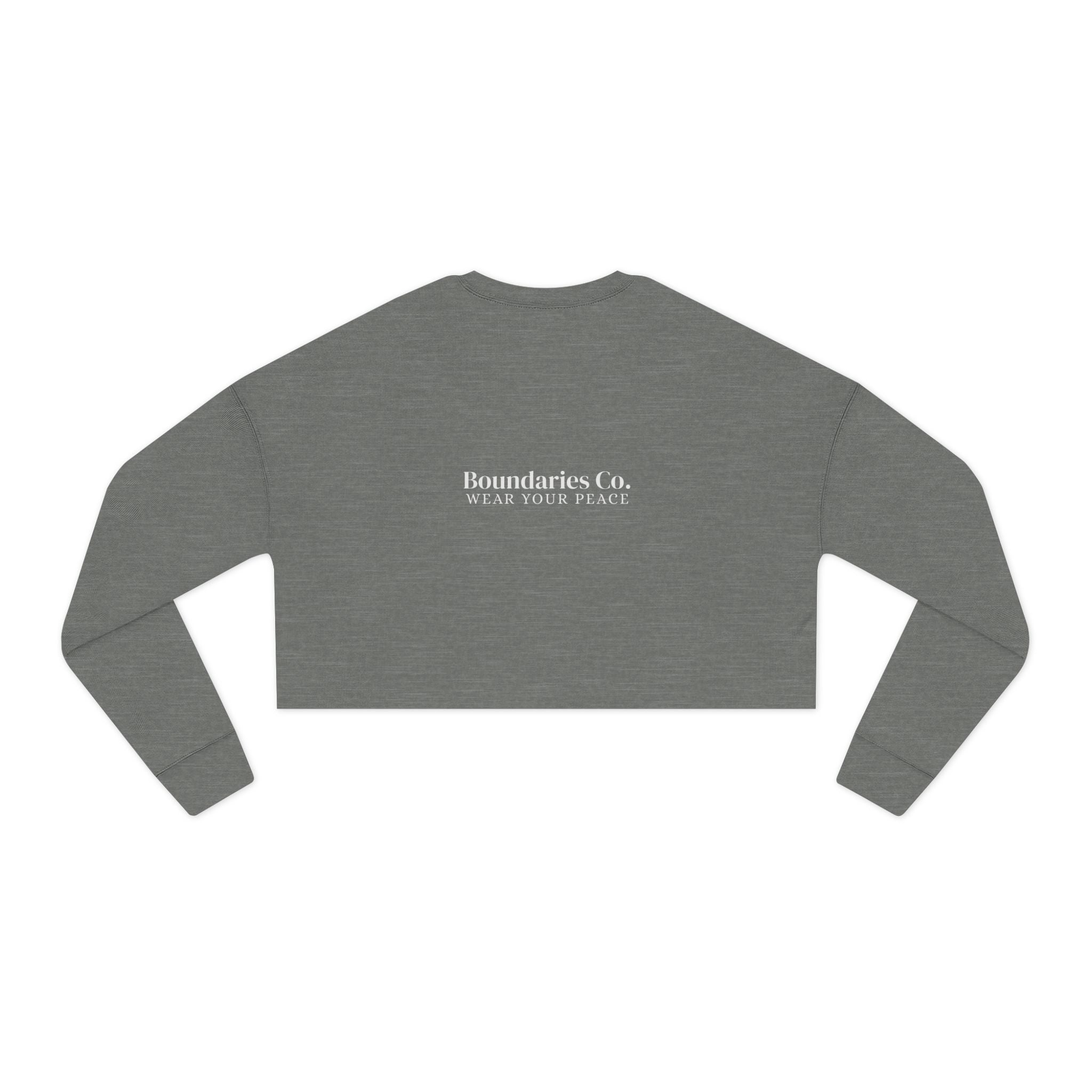Boundaries Cropped Sweatshirt - My Weapon Of Choice