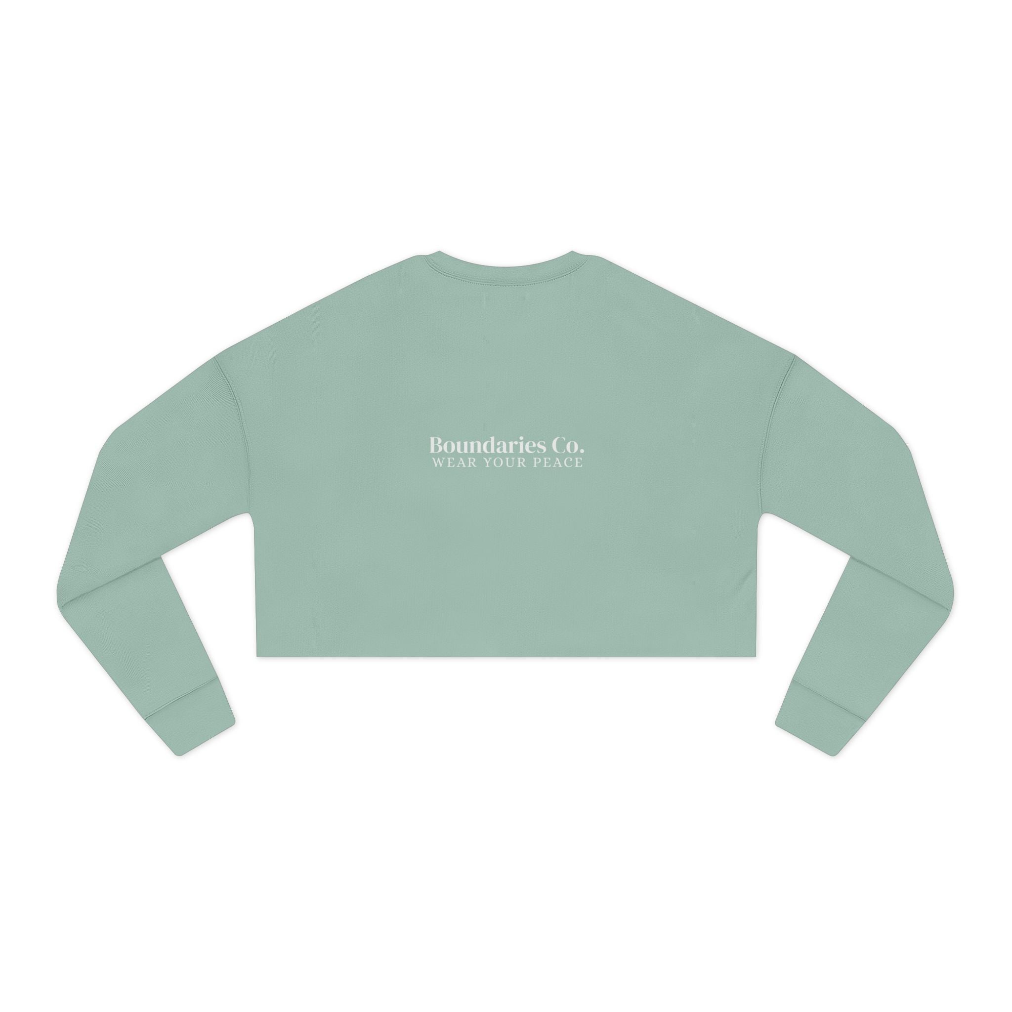 Boundaries Cropped Sweatshirt - My Weapon Of Choice