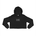 Boundaries Cropped Hoodie - My Weapon Of Choice