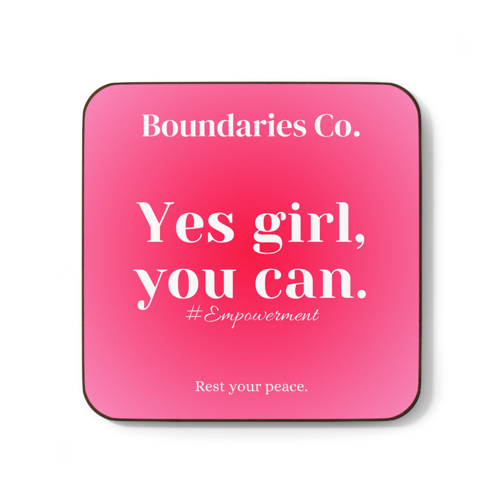 Boundaries Coaster - Yes Girl, You Can