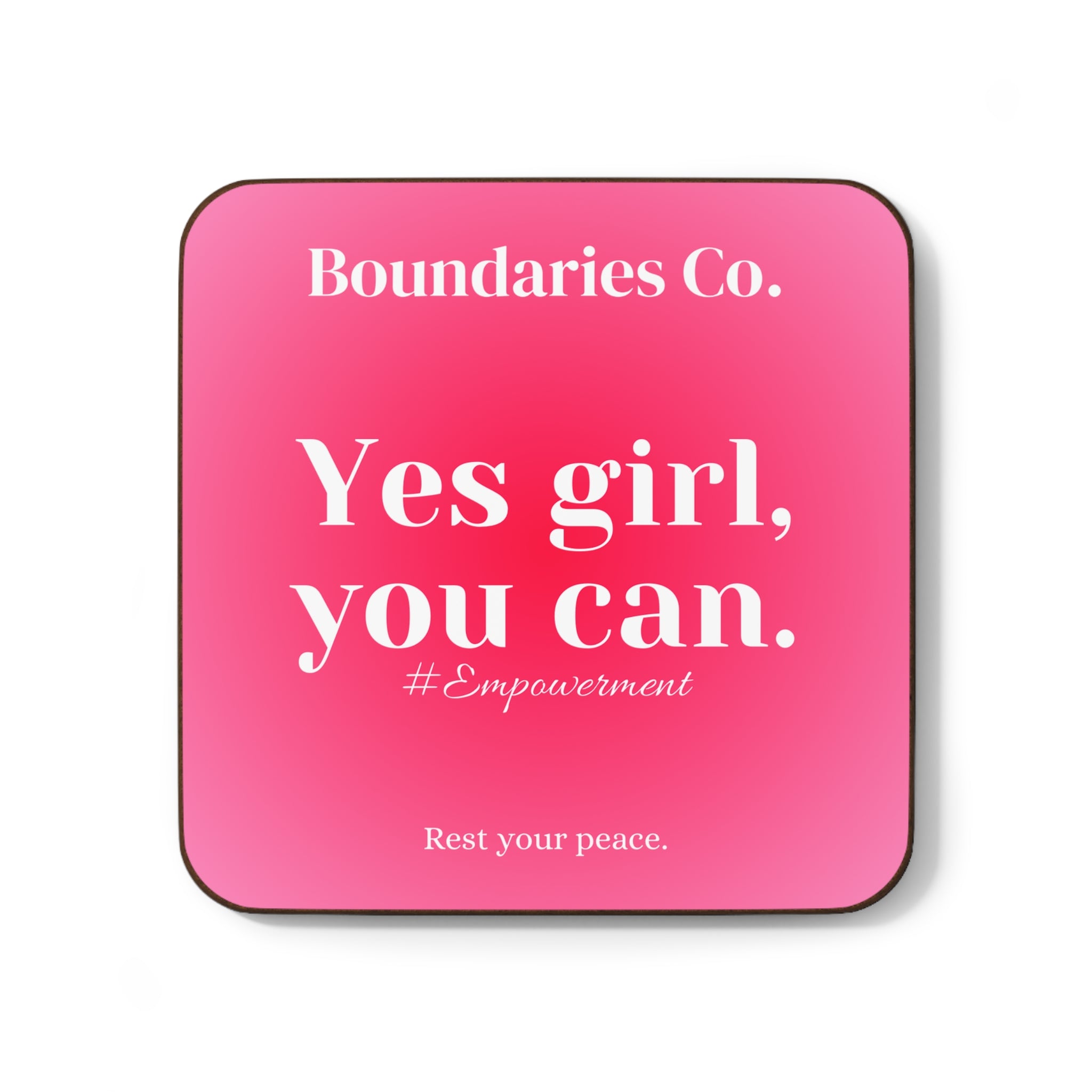 Boundaries Coaster - Yes Girl, You Can