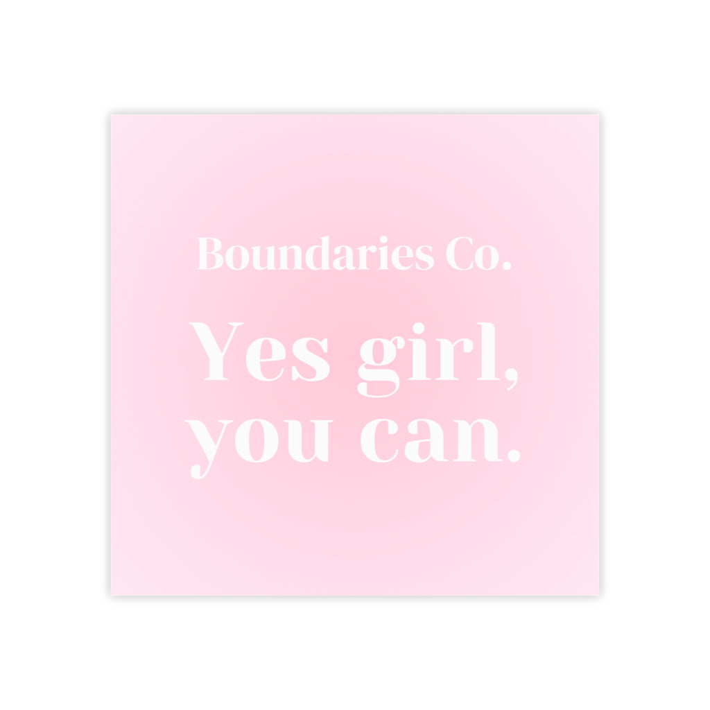 Boundaries Note Pad - Yes Girl You Can