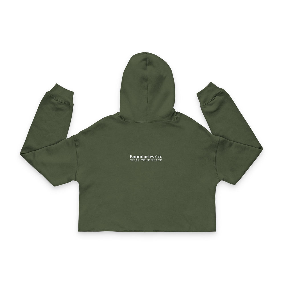 Boundaries Cropped Hoodie - My Weapon Of Choice