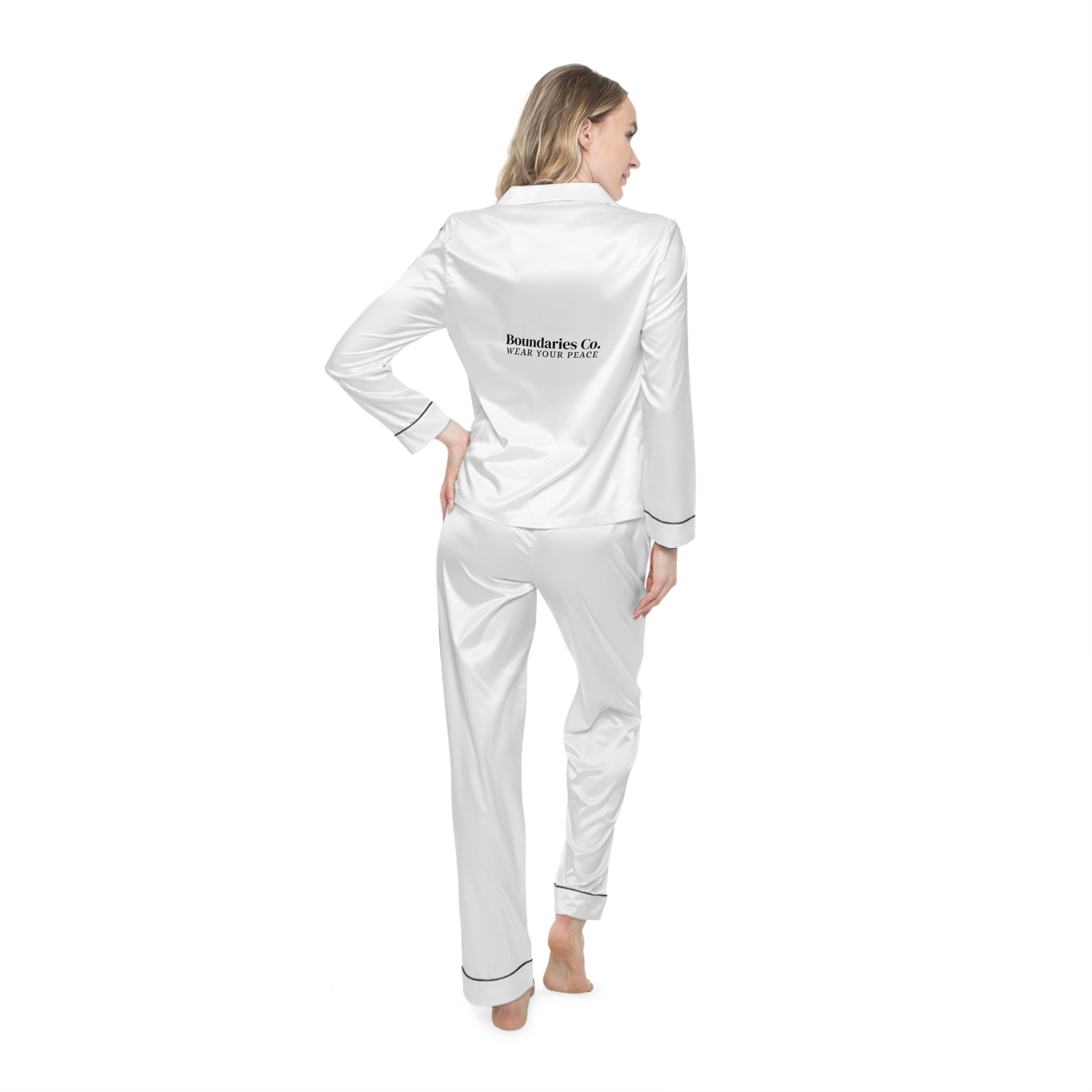 Boundaries Satin Pajamas - My Weapon Of Choice