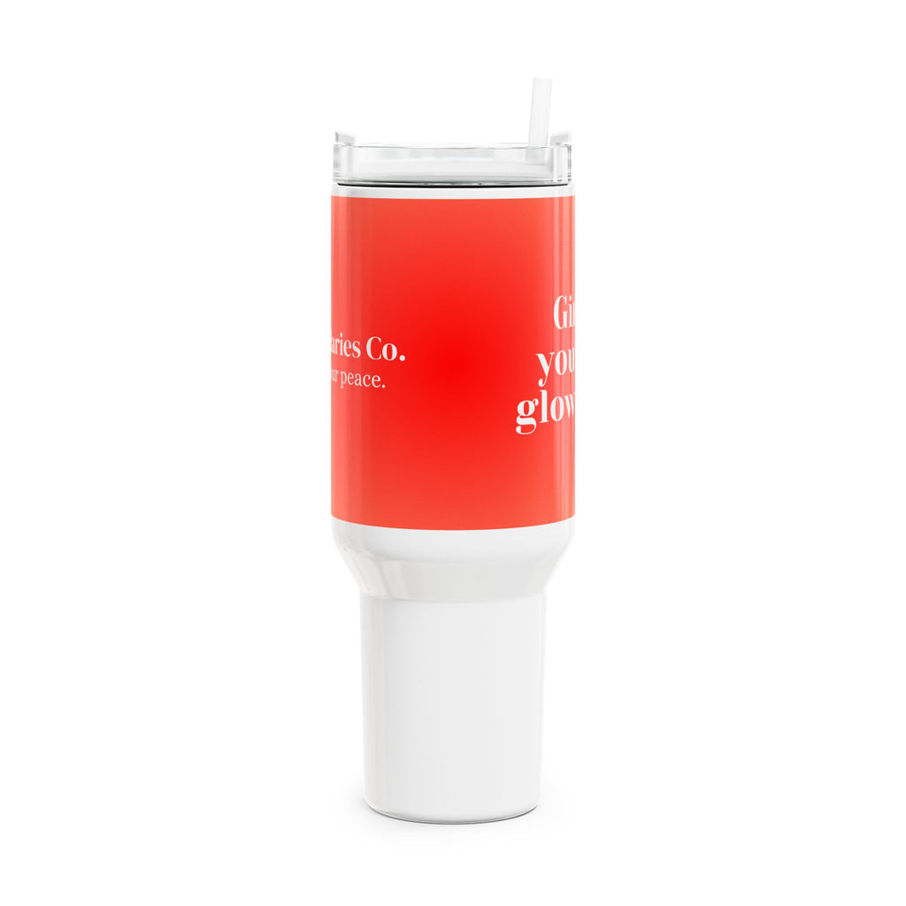 Affirmation Tumbler - Girl, you’re glowing