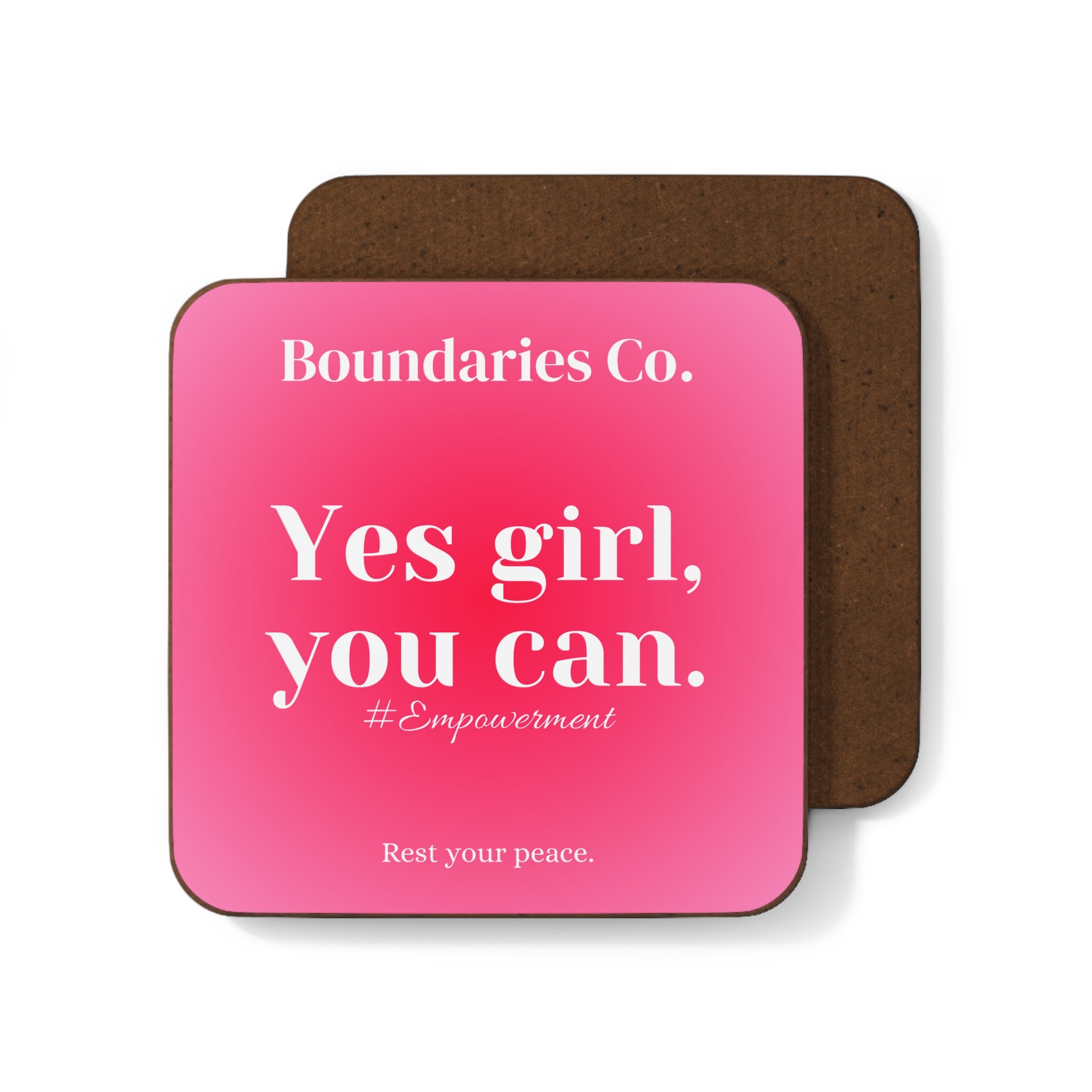 Boundaries Coaster - Yes Girl, You Can
