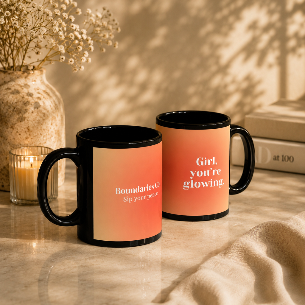 Boundaries Mug - Girl, You’re Glowing