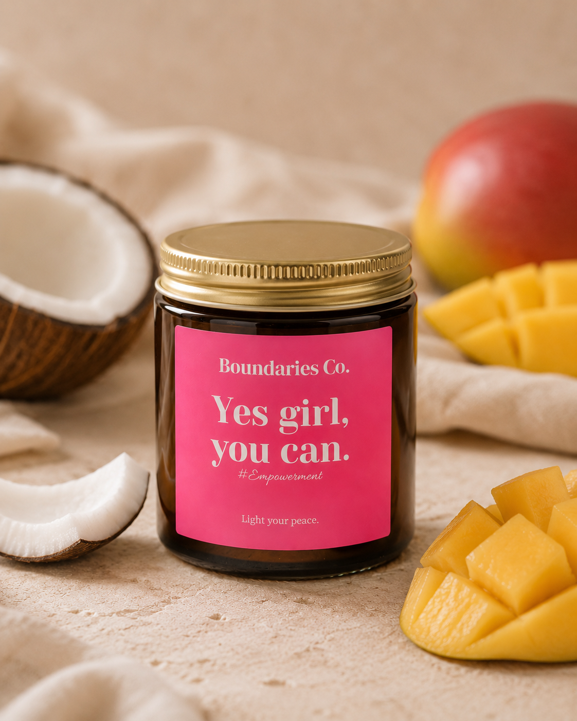 Affirmation Candle: Yes Girl, You Can