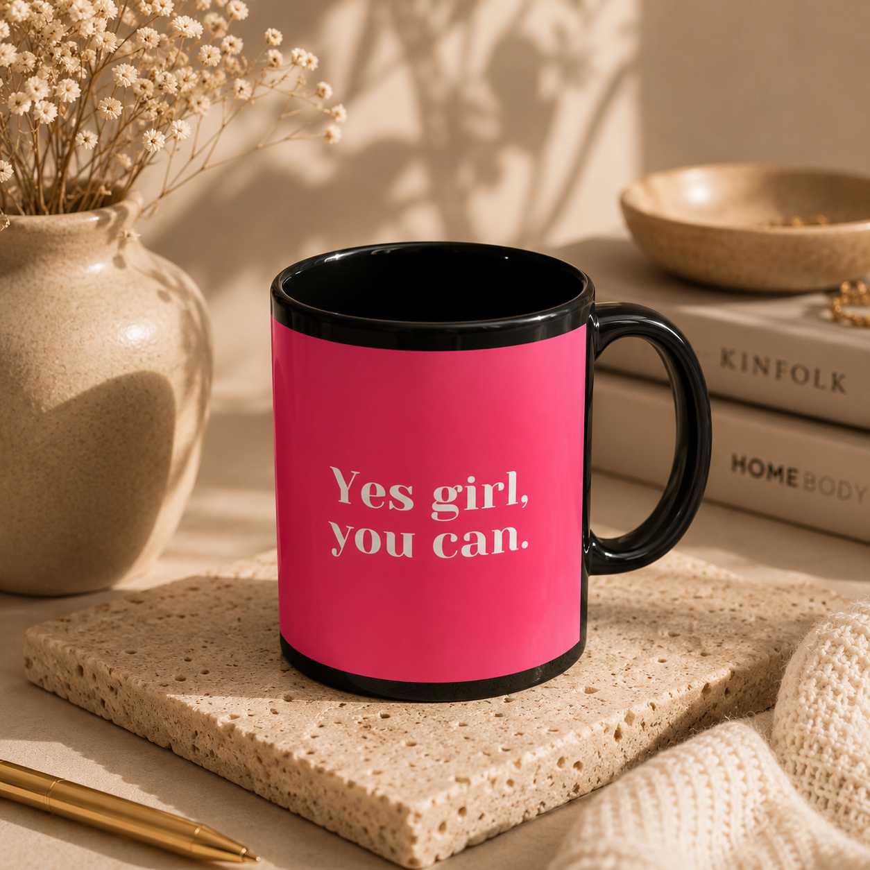 Affirmation Mug - Yes Girl, You Can